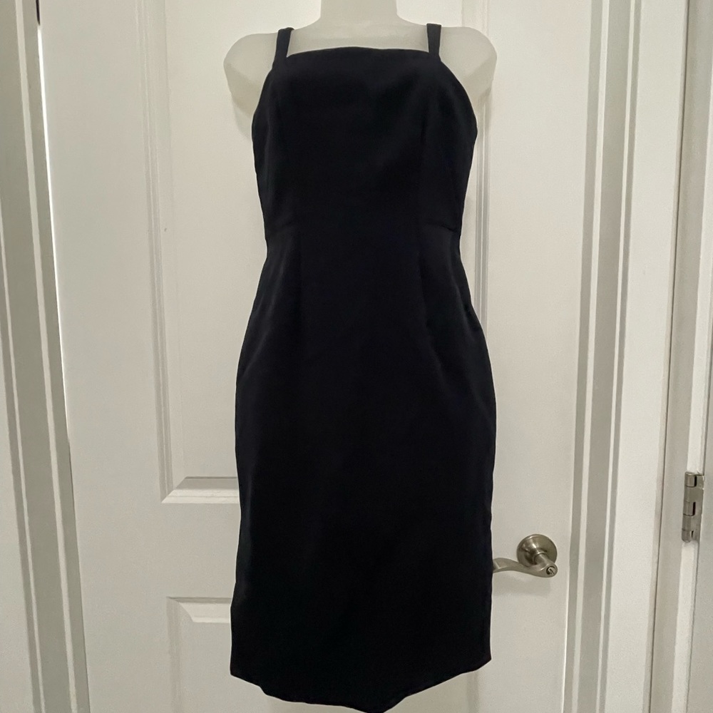 Millie at Bergdorf Goodman navy dress